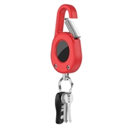 Apple AirTag Clip-And-Go Case with Carabiner - Red
