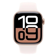 Apple Watch 10 GPS MWWH3QN/A - Aluminum, Light Blush Sport Band, S/M, 42mm
