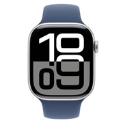 Apple Watch 10 GPS MWWL3QN/A - Aluminum, Denim Sport Band, S/M, 46mm