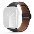 Apple Watch (38/40/SE/41/42mm) Dux Ducis YA M-Buckle Genuine Leather Strap - Black