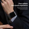 Apple Watch (38/40/SE/41/42mm) Dux Ducis YA M-Buckle Genuine Leather Strap - Black