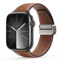Apple Watch (38/40/SE/41/42mm) Dux Ducis YA M-Buckle Genuine Leather Strap - Brown