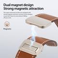 Apple Watch (38/40/SE/41/42mm) Dux Ducis YA M-Buckle Genuine Leather Strap - Brown