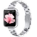 Apple Watch (38/40/SE/41/42mm) Thin Steel Watch Band - Silver