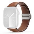 Apple Watch (42/44/SE/45/46/49mm) Dux Ducis YA M-Buckle Genuine Leather Strap - Brown