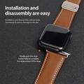 Apple Watch (42/44/SE/45/46/49mm) Dux Ducis YA M-Buckle Genuine Leather Strap - Brown