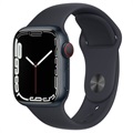 Apple Watch 7 LTE MKHQ3FD/A - Aluminum, Midnight Sport Band, 41mm