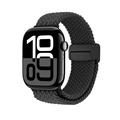 Apple Watch Braided Nylon Magnetic Strap - 49mm/46mm/45mm/44mm - Black