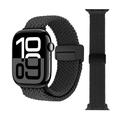 Apple Watch Braided Nylon Magnetic Strap - 49mm/46mm/45mm/44mm - Black