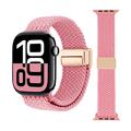 Apple Watch Braided Nylon Magnetic Strap - 49mm/46mm/45mm/44mm - Pink