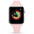 Apple Watch 7/SE/6/5/4/3/2/1 Premium Leather Strap - 41mm/40mm/38mm - Pink