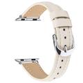 Apple Watch Series 11/10/9/8/SE 3/SE (2022)/7/SE/6/5/4/3/2/1 Thin Leather Strap - 42mm/41mm/40mm/38mm