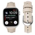 Apple Watch Series 11/10/9/8/SE 3/SE (2022)/7/SE/6/5/4/3/2/1 Thin Leather Strap - 42mm/41mm/40mm/38mm