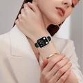 Apple Watch Series 11/10/9/8/SE 3/SE (2022)/7/SE/6/5/4/3/2/1 Thin Leather Strap - 42mm/41mm/40mm/38mm - Black