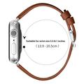Apple Watch Series 11/10/9/8/SE 3/SE (2022)/7/SE/6/5/4/3/2/1 Thin Leather Strap - 42mm/41mm/40mm/38mm - Brown
