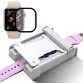 Apple Watch Series SE 3/SE (2023)/SE (2022)/SE/6/5/4 Screen Protector with Dust-Free Installation Kit - 44mm - Black Edge