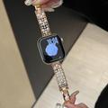 Apple Watch Ultra 3/2/Ultra/11/10/9/8/7/6/5/4/3/2/1/SE 2025/2022/2020 Luxury Copper Bracelet Strap - Rose Gold