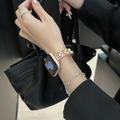 Apple Watch Ultra 3/2/Ultra/11/10/9/8/7/6/5/4/3/2/1/SE 2025/2022/2020 Luxury Copper Bracelet Strap - Rose Gold