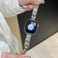 Apple Watch Ultra 3/2/Ultra/11/10/9/8/7/6/5/4/3/2/1/SE 2025/2022/2020 Luxury Copper Bracelet Strap - Silver