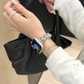 Apple Watch Ultra 3/2/Ultra/11/10/9/8/7/6/5/4/3/2/1/SE 2025/2022/2020 Luxury Copper Bracelet Strap - Silver