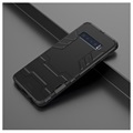 Armor Series Samsung Galaxy S10 Hybrid Case with Stand - Black