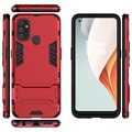 Armor Series OnePlus Nord N100 Hybrid Case with Kickstand - Red