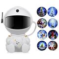 Astronaut Hugging Star Christmas Projector Lamp - USB Powered