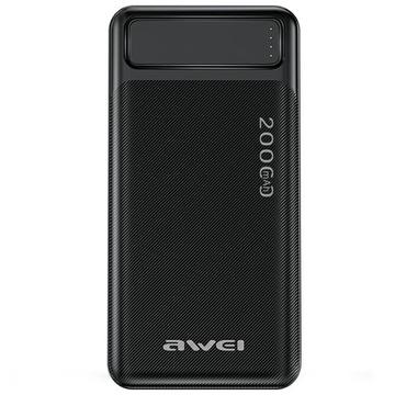 Awei P6K Dual USB Power Bank 20000mAh (Open Box - Bulk Satisfactory) - Black