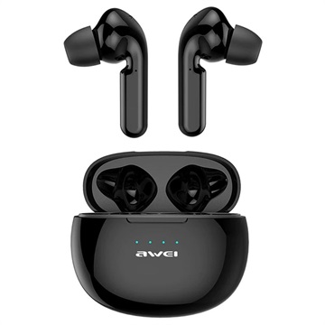 Awei T15 TWS Earphones w/ Charging Case - IPX4 - Black