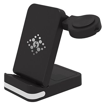 B-27 3-in-1 Foldable Wireless Charger with Night Light - 15W