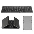 B089 Foldable Wireless Keyboard with Numbers Area - 81 Keys - Grey