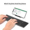 B089 Foldable Wireless Keyboard with Numbers Area - 81 Keys - Grey