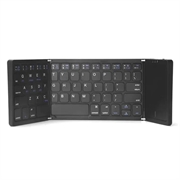 B089 Foldable Wireless Keyboard with Touchpad - 81 Keys - Black