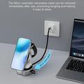 B30 3-in-1 Foldable Magnetic Fast Wireless Charger Qi2 15W - White