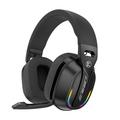 B500 Over-Ear Wireless Headphones with RGB Lights - Black