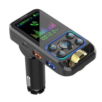 Bluetooth FM Transmitter & Fast Car Charger with LCD Display BC83