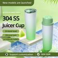 BDL-009 2-in-1 Cordless Portable Juicer / Blender - 650ml - Gradient Green