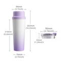 BDL-009 2-in-1 Cordless Portable Juicer / Blender - 650ml - Gradient Purple
