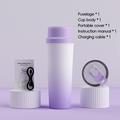 BDL-009 2-in-1 Cordless Portable Juicer / Blender - 650ml - Gradient Purple