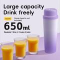 BDL-009 2-in-1 Cordless Portable Juicer / Blender - 650ml - Gradient Purple