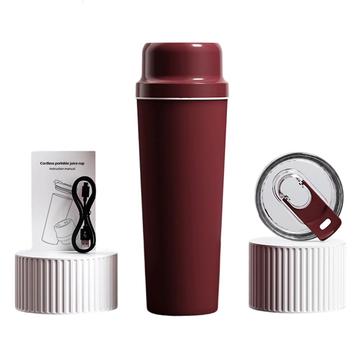 BDL-009 2-in-1 Cordless Portable Juicer / Blender - 650ml - Wine Red