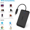 BENFEI 2.5" SATA SSD Drive Housing - USB-C/USB-A, UASP & SATA III Support - Black