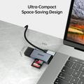 BENFEI 2-in-1 USB-C/USB-A 3.0 Card Reader - SD, TF, microSD - Black