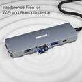 BENFEI 5-in-1 USB-C Adapter Hub - 4K HDMI, 100W PD, USB-A - Grey