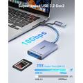BENFEI CFexpress Type B USB-C/USB-A Card Reader - 10Gbps - Grey