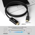 BENFEI DisplayPort/HDMI Cable - 4K 30Hz - 1.8m - Black