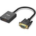 BENFEI HDMI/VGA Adapter - 3.5mm jack, Full HD 1080p - Black