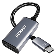 BENFEI USB-C/HDMI Adapter - 4K 30Hz, 15cm Cable - Grey