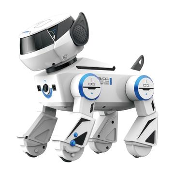 BG1546 AI Robot Dog Toy with Voice Control for Kids - White
