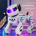 BG1546 AI Robot Dog Toy with Voice Control for Kids - White